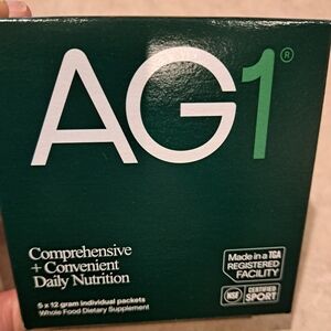 AG1 Athletic Greens Daily Nutrition Powder Travel Packets-New and Sealed 5 Pack